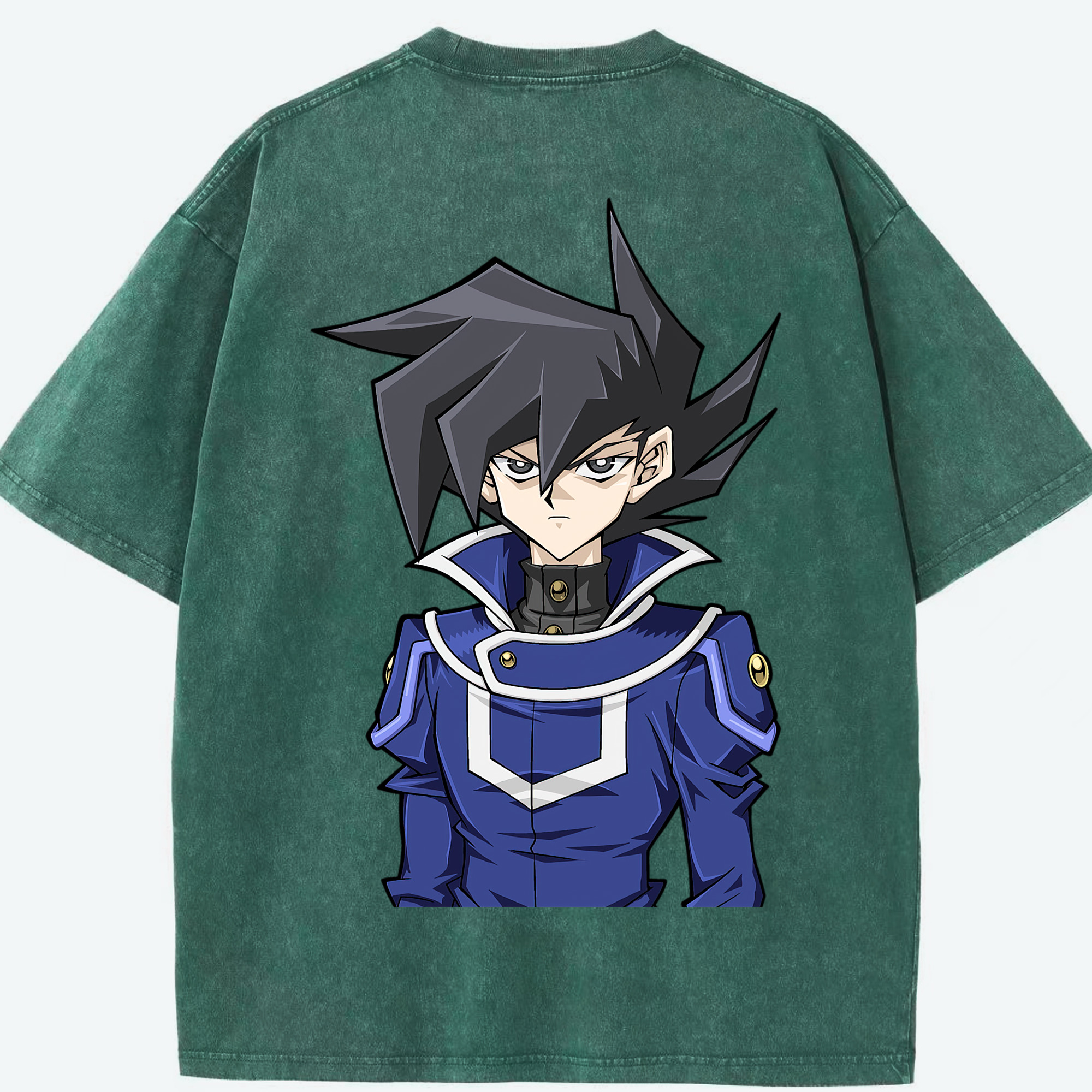 （画像用） 遊☆戯☆王 Yu-Gi-Oh! 綿100% ヴィンテージ風 半袖Tシャツ（背面プリント）